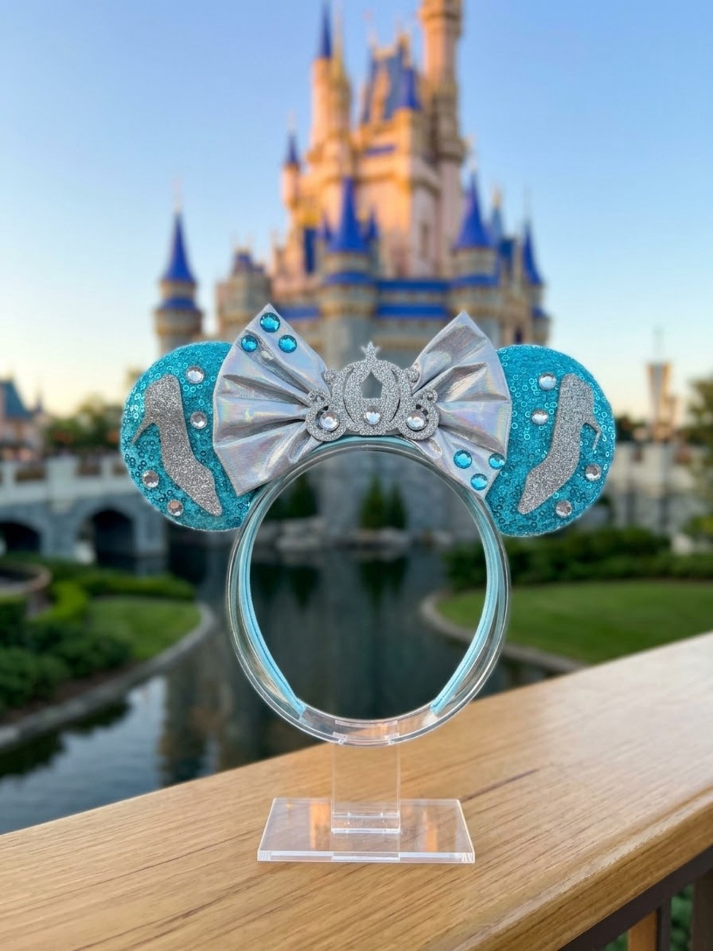 Handmade Ariel Aqua Mermaid Sequin Headband
